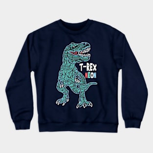 T-Rex Neon Crewneck Sweatshirt